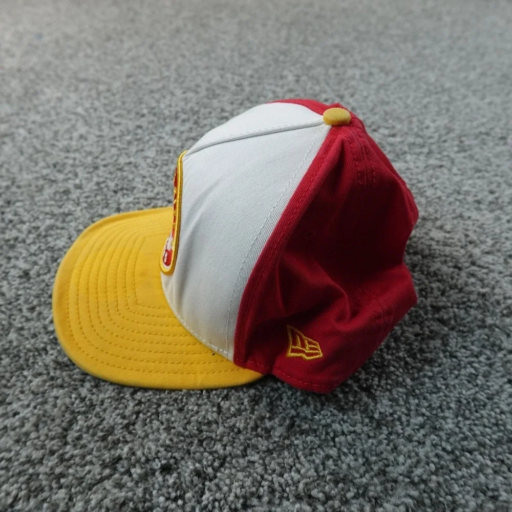Kansas City Chiefs Hat Mens L Snap Back Cap Red Yellow NFL Football New Era Logo